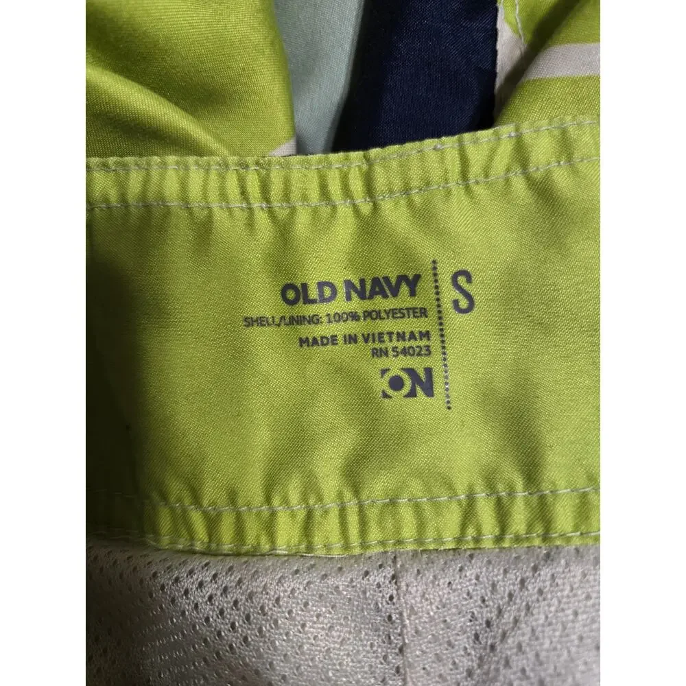 Old navy small men's swimming trunks with built in liner